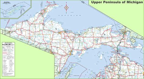 Printable Upper Peninsula Map